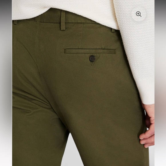 Club Monaco Slim Fit Dark Olive Connor Chino Sz 32/32 - Picture 3 of 11